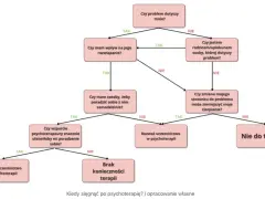 Schemat decyzyjny: czy problem dotyczy mnie? Czy mam wpływ na rozwiązanie? Czy mam zasoby? Rozważ terapia cbt, jeśli wsparcie psychoterapeuty ułatwiłoby poradzenie sobie.
